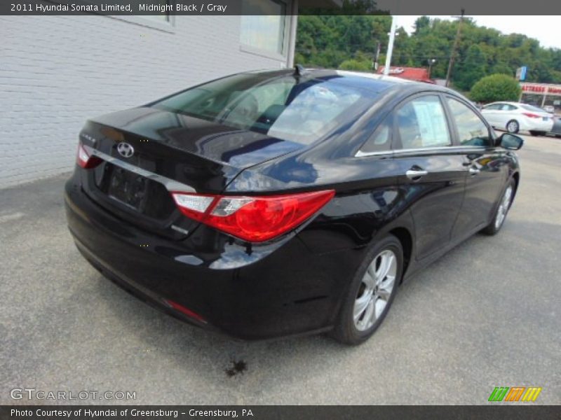 Midnight Black / Gray 2011 Hyundai Sonata Limited