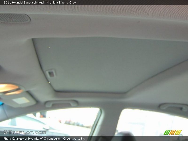 Midnight Black / Gray 2011 Hyundai Sonata Limited