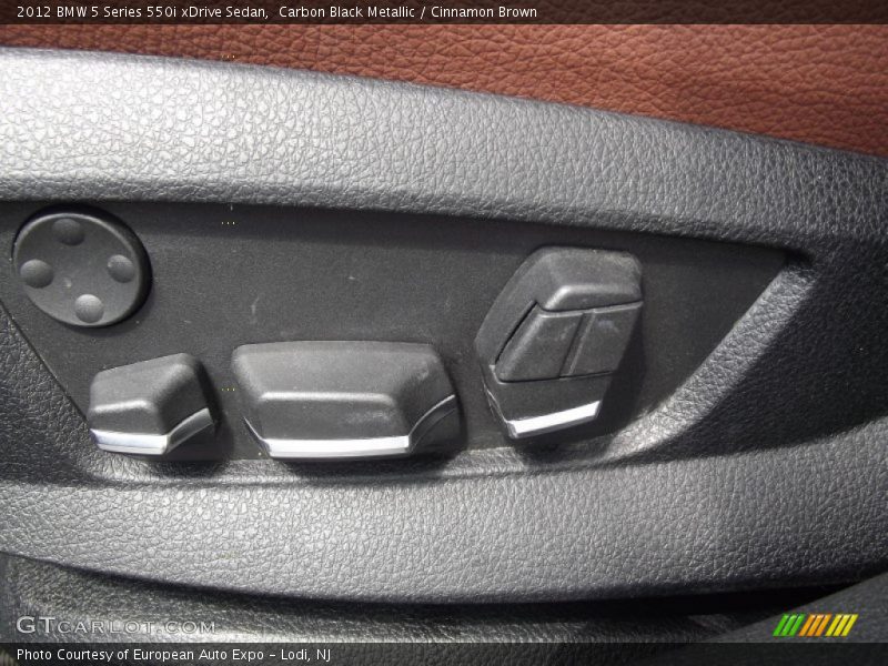 Carbon Black Metallic / Cinnamon Brown 2012 BMW 5 Series 550i xDrive Sedan