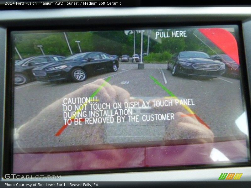 Sunset / Medium Soft Ceramic 2014 Ford Fusion Titanium AWD