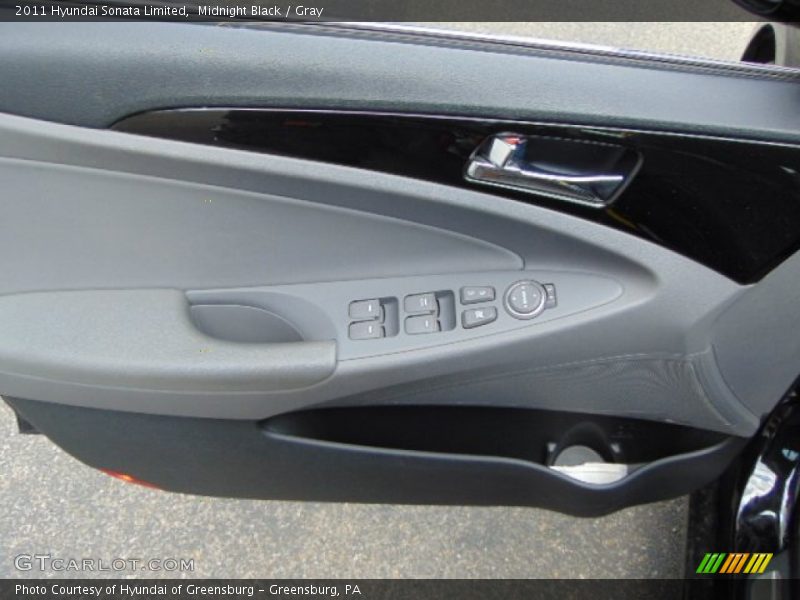 Midnight Black / Gray 2011 Hyundai Sonata Limited