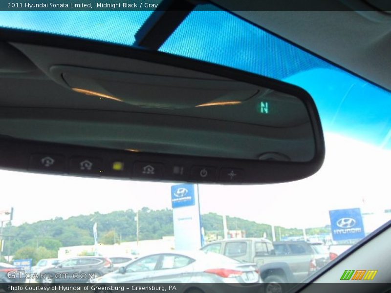 Midnight Black / Gray 2011 Hyundai Sonata Limited