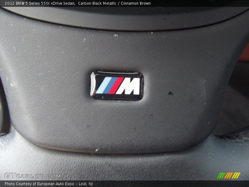 Carbon Black Metallic / Cinnamon Brown 2012 BMW 5 Series 550i xDrive Sedan