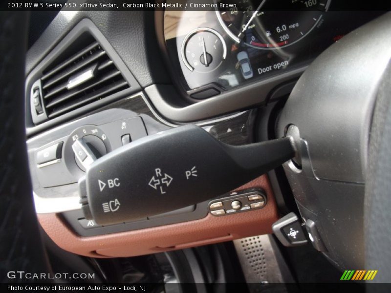 Carbon Black Metallic / Cinnamon Brown 2012 BMW 5 Series 550i xDrive Sedan