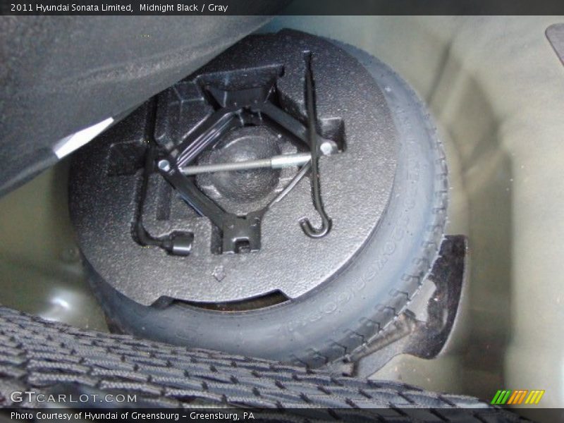 Midnight Black / Gray 2011 Hyundai Sonata Limited