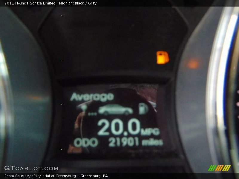 Midnight Black / Gray 2011 Hyundai Sonata Limited