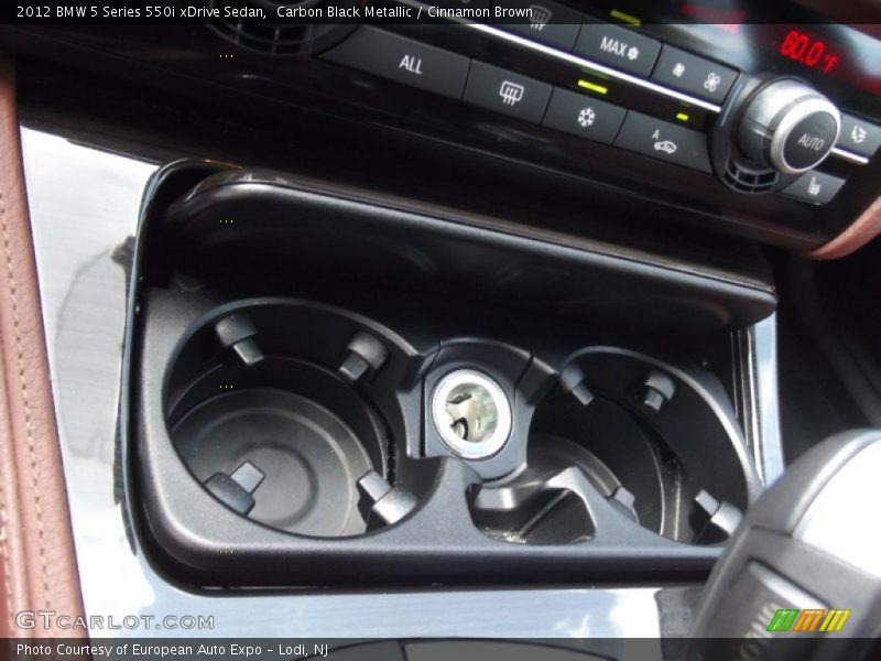 Carbon Black Metallic / Cinnamon Brown 2012 BMW 5 Series 550i xDrive Sedan
