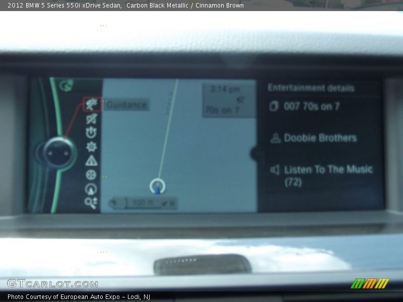 Carbon Black Metallic / Cinnamon Brown 2012 BMW 5 Series 550i xDrive Sedan