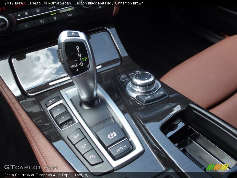 Carbon Black Metallic / Cinnamon Brown 2012 BMW 5 Series 550i xDrive Sedan