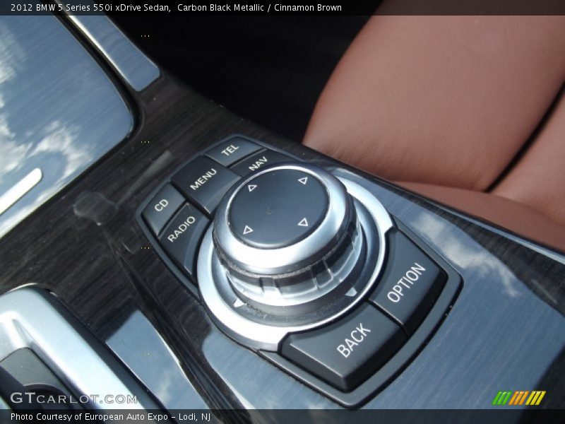 Carbon Black Metallic / Cinnamon Brown 2012 BMW 5 Series 550i xDrive Sedan