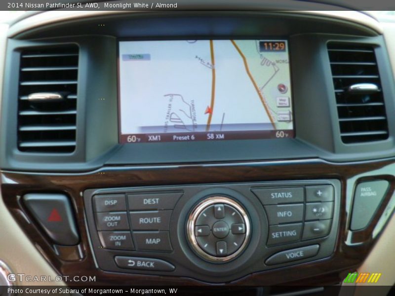 Moonlight White / Almond 2014 Nissan Pathfinder SL AWD