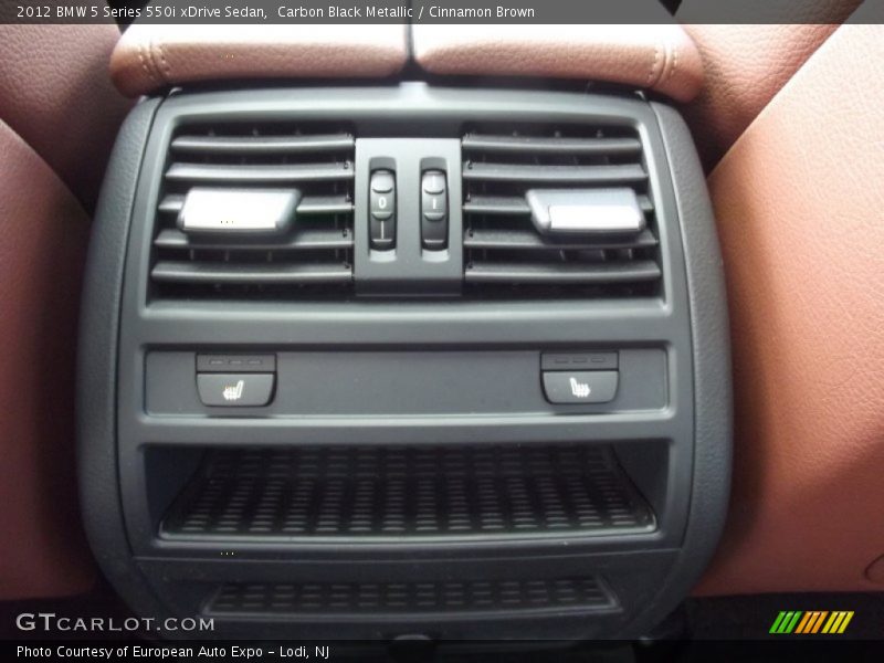 Carbon Black Metallic / Cinnamon Brown 2012 BMW 5 Series 550i xDrive Sedan