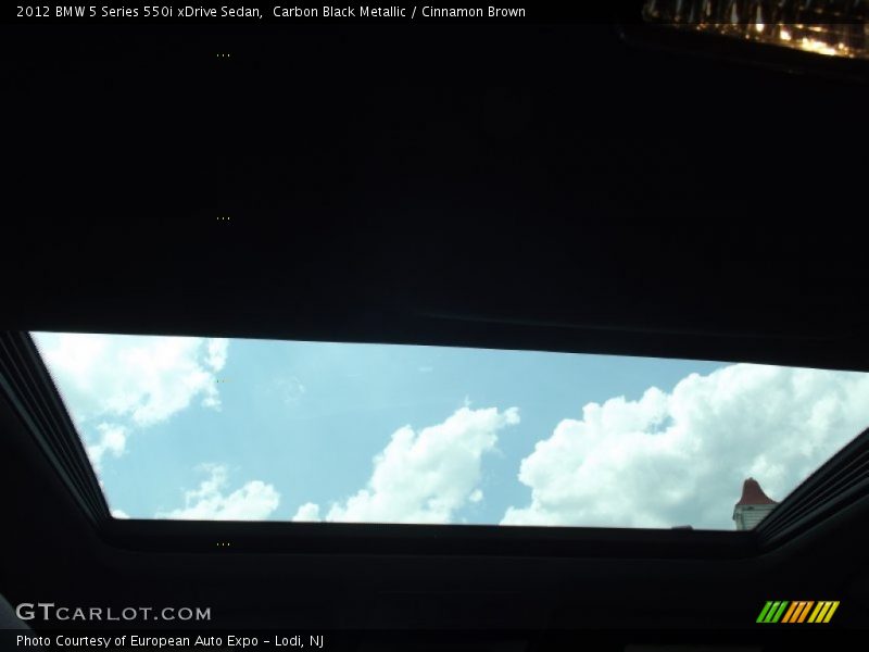 Carbon Black Metallic / Cinnamon Brown 2012 BMW 5 Series 550i xDrive Sedan