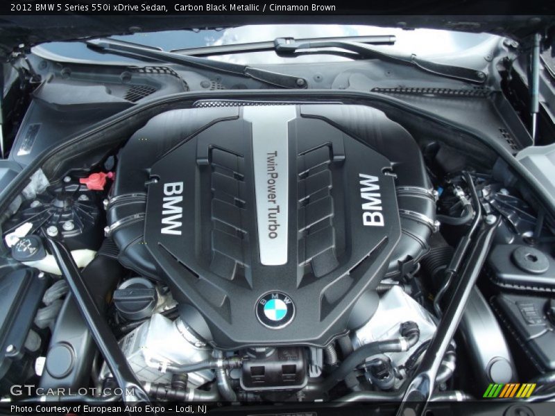 Carbon Black Metallic / Cinnamon Brown 2012 BMW 5 Series 550i xDrive Sedan