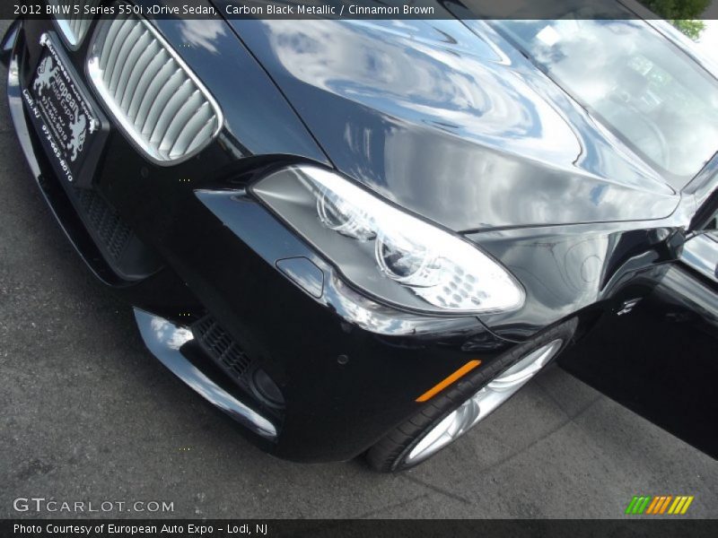 Carbon Black Metallic / Cinnamon Brown 2012 BMW 5 Series 550i xDrive Sedan