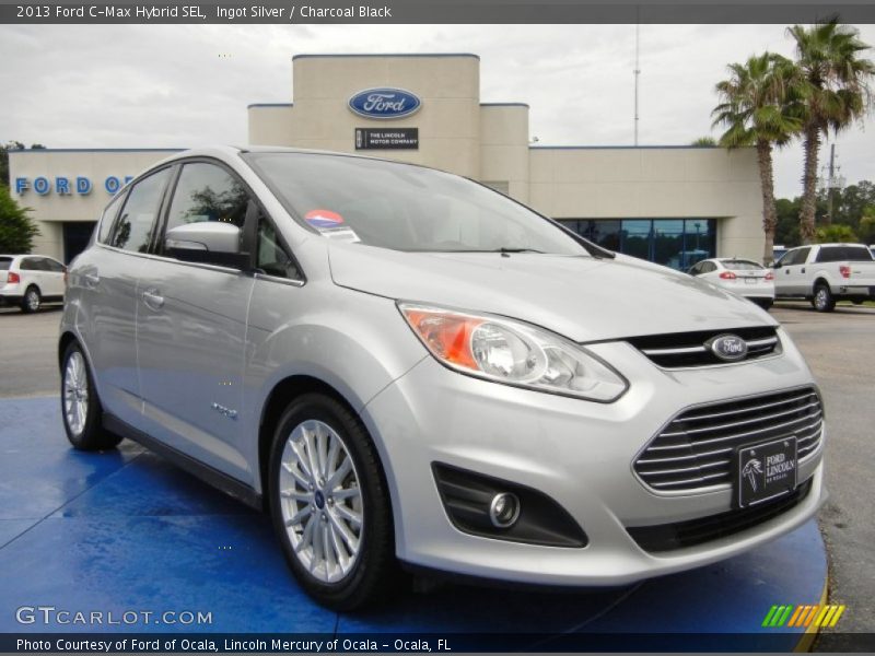 Ingot Silver / Charcoal Black 2013 Ford C-Max Hybrid SEL