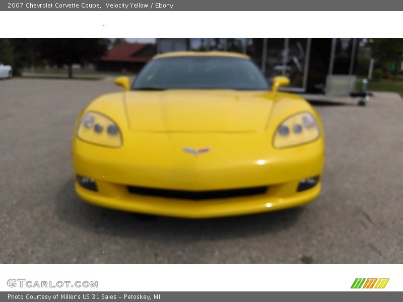 Velocity Yellow / Ebony 2007 Chevrolet Corvette Coupe