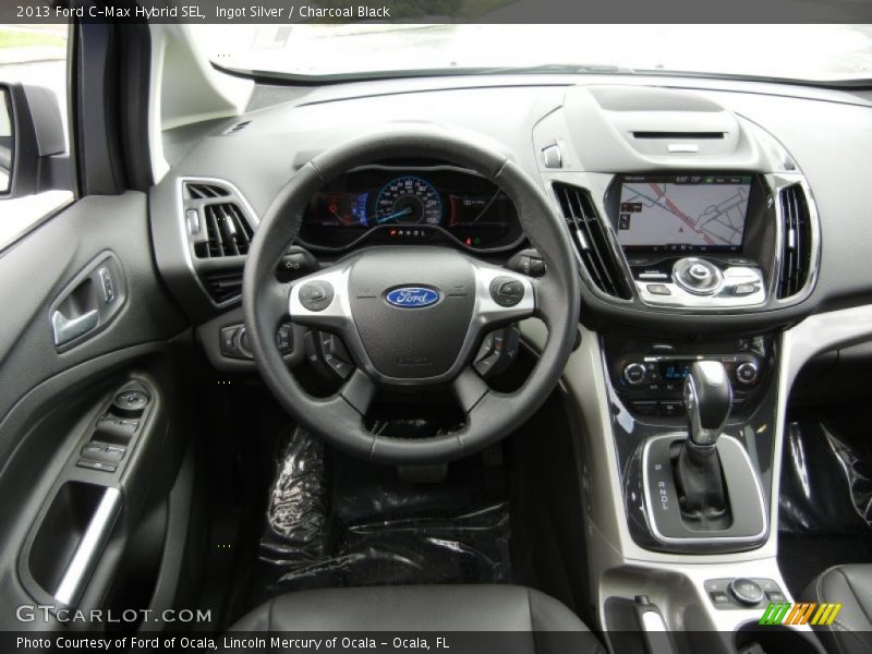 Ingot Silver / Charcoal Black 2013 Ford C-Max Hybrid SEL