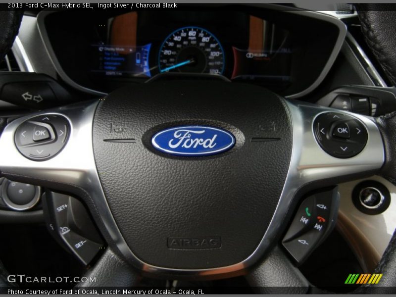 Ingot Silver / Charcoal Black 2013 Ford C-Max Hybrid SEL