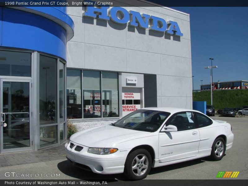 Bright White / Graphite 1998 Pontiac Grand Prix GT Coupe