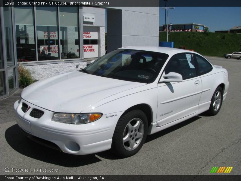 Bright White / Graphite 1998 Pontiac Grand Prix GT Coupe