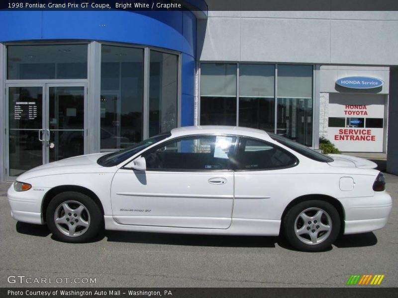 Bright White / Graphite 1998 Pontiac Grand Prix GT Coupe