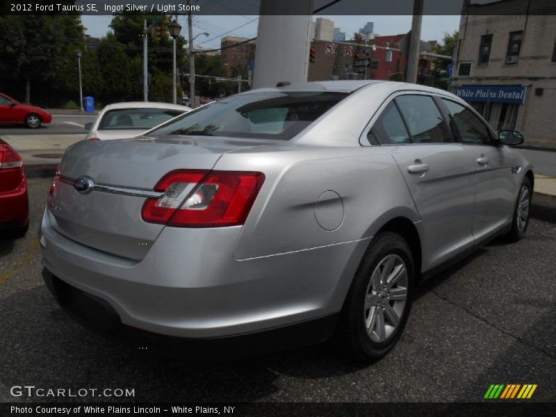 Ingot Silver / Light Stone 2012 Ford Taurus SE