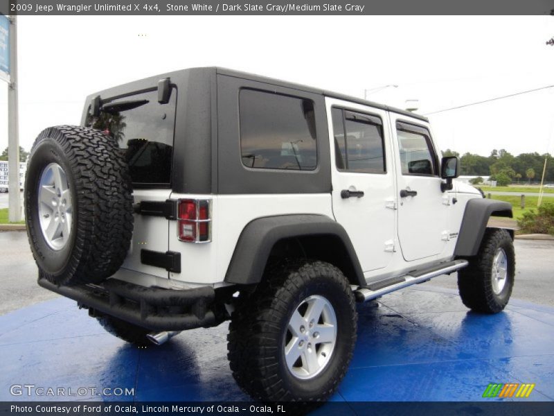 Stone White / Dark Slate Gray/Medium Slate Gray 2009 Jeep Wrangler Unlimited X 4x4