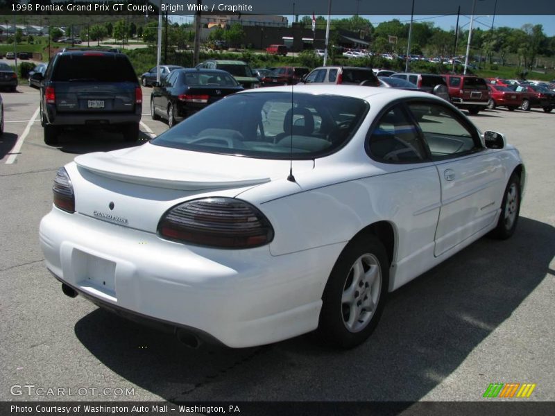 Bright White / Graphite 1998 Pontiac Grand Prix GT Coupe
