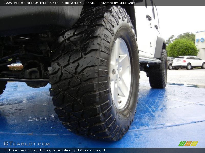 Stone White / Dark Slate Gray/Medium Slate Gray 2009 Jeep Wrangler Unlimited X 4x4