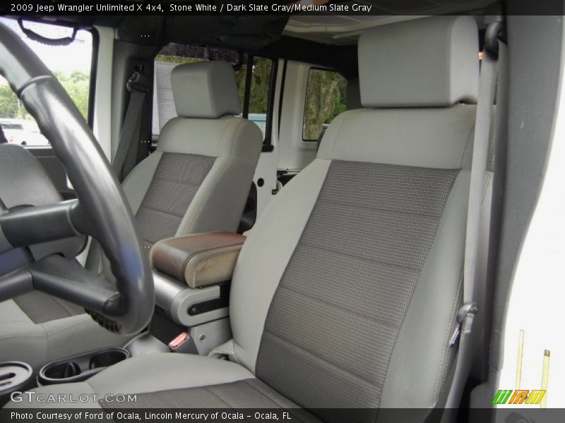 Stone White / Dark Slate Gray/Medium Slate Gray 2009 Jeep Wrangler Unlimited X 4x4