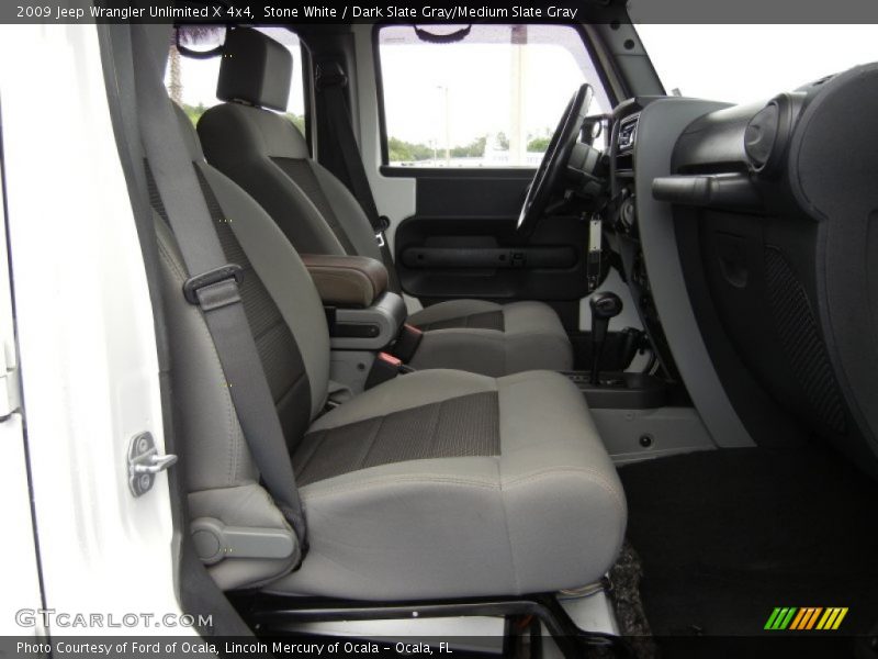 Stone White / Dark Slate Gray/Medium Slate Gray 2009 Jeep Wrangler Unlimited X 4x4