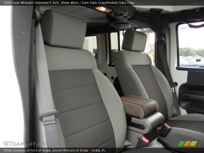 Stone White / Dark Slate Gray/Medium Slate Gray 2009 Jeep Wrangler Unlimited X 4x4