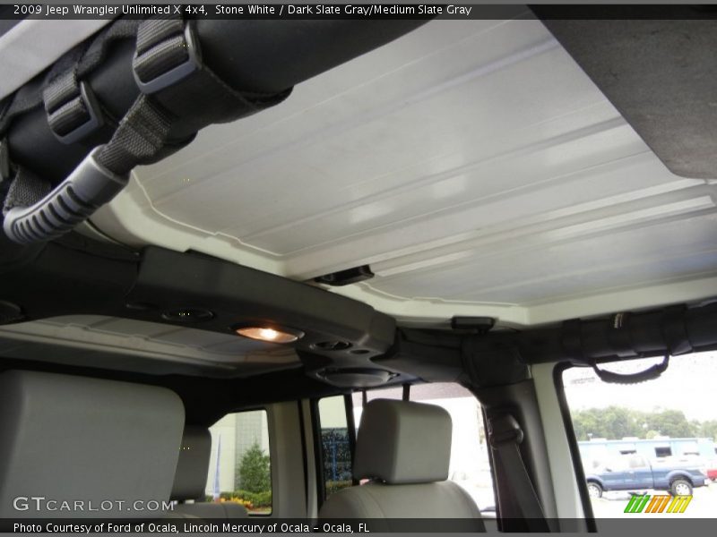 Stone White / Dark Slate Gray/Medium Slate Gray 2009 Jeep Wrangler Unlimited X 4x4