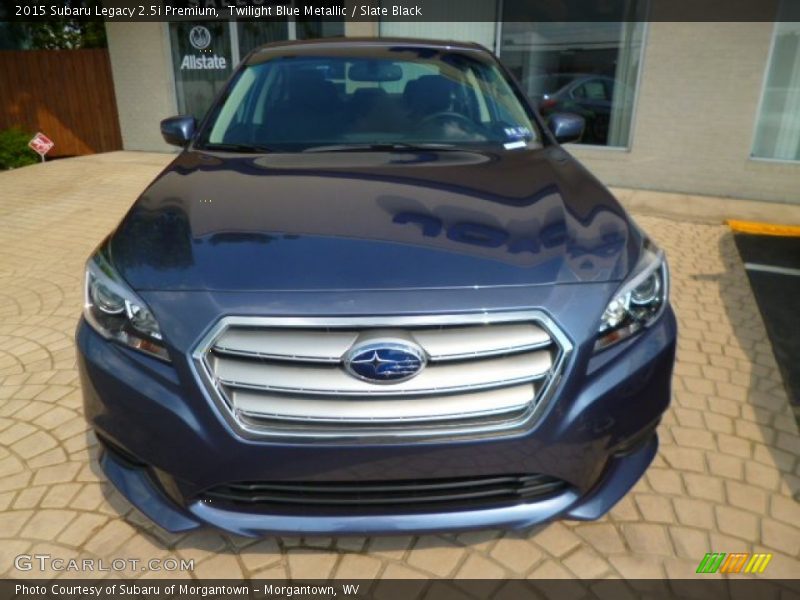 Twilight Blue Metallic / Slate Black 2015 Subaru Legacy 2.5i Premium