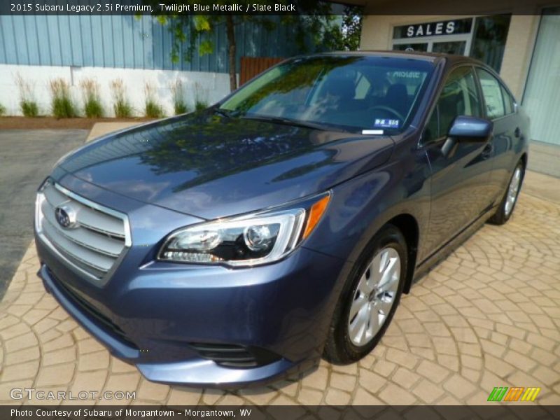 Twilight Blue Metallic / Slate Black 2015 Subaru Legacy 2.5i Premium