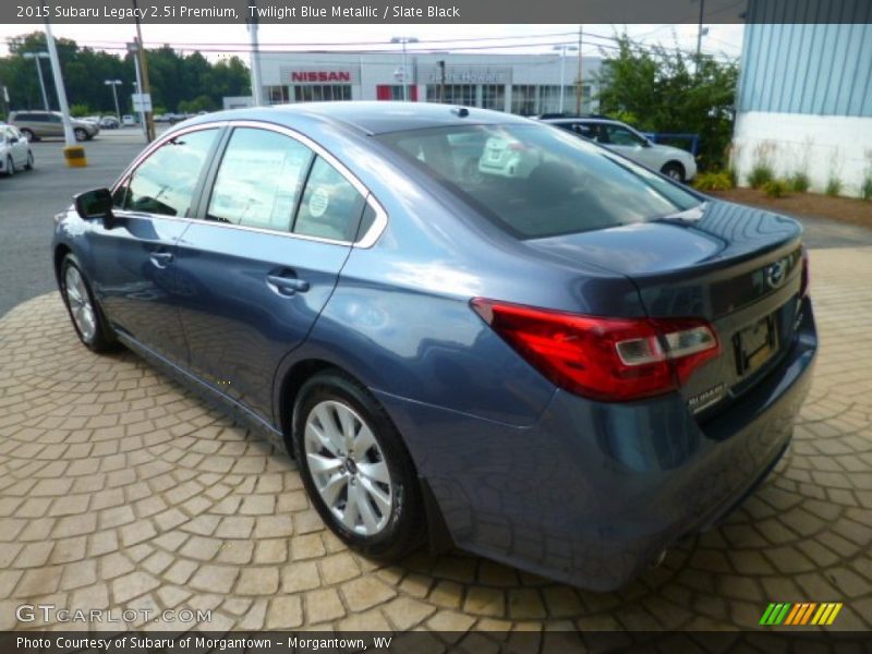 Twilight Blue Metallic / Slate Black 2015 Subaru Legacy 2.5i Premium