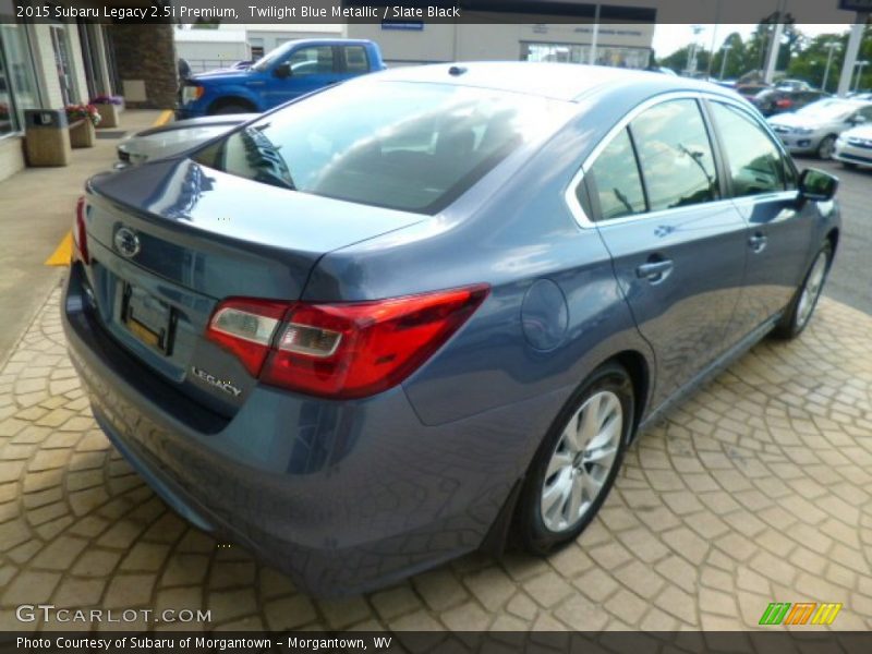 Twilight Blue Metallic / Slate Black 2015 Subaru Legacy 2.5i Premium