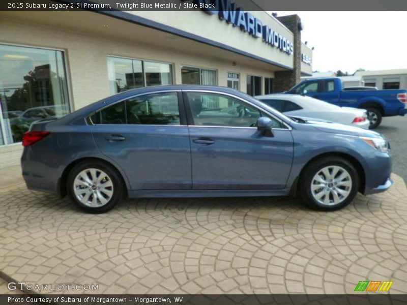 Twilight Blue Metallic / Slate Black 2015 Subaru Legacy 2.5i Premium