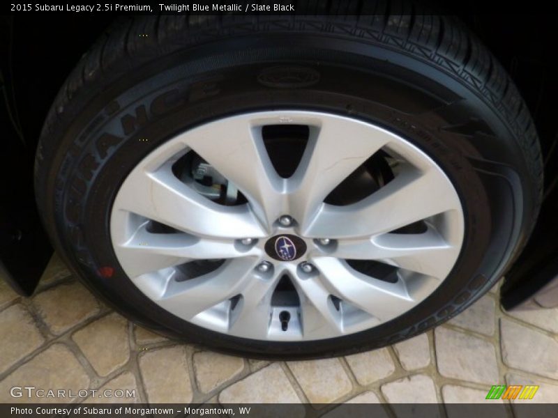 Twilight Blue Metallic / Slate Black 2015 Subaru Legacy 2.5i Premium