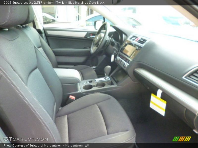 Twilight Blue Metallic / Slate Black 2015 Subaru Legacy 2.5i Premium