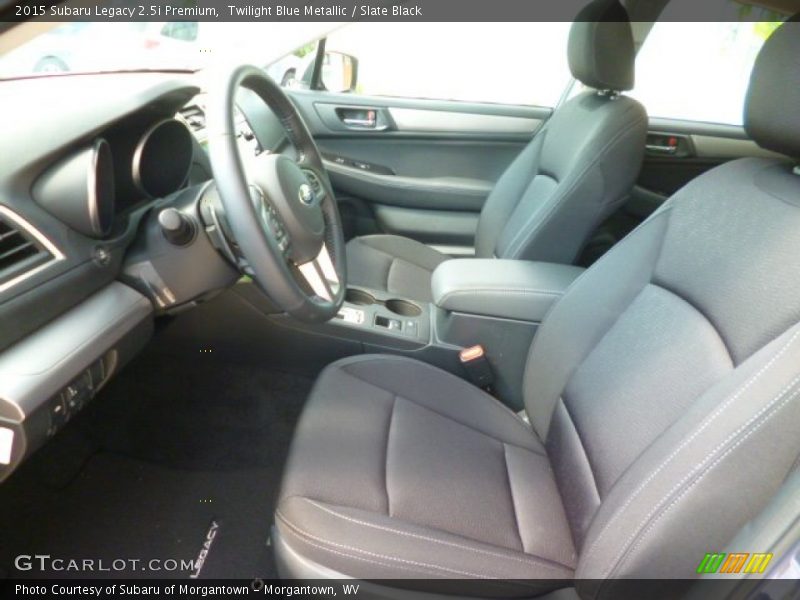 Twilight Blue Metallic / Slate Black 2015 Subaru Legacy 2.5i Premium