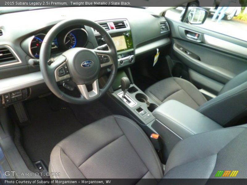 Twilight Blue Metallic / Slate Black 2015 Subaru Legacy 2.5i Premium