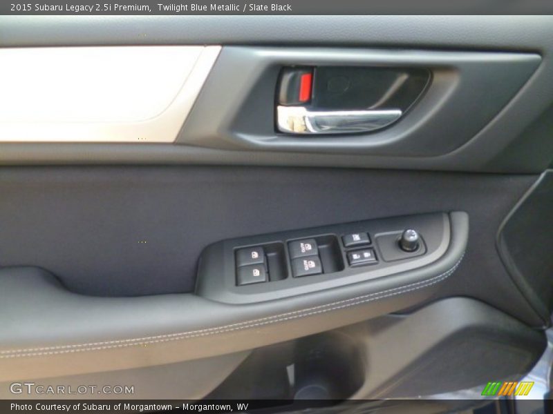 Twilight Blue Metallic / Slate Black 2015 Subaru Legacy 2.5i Premium