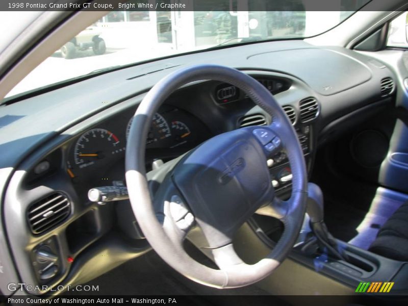 Bright White / Graphite 1998 Pontiac Grand Prix GT Coupe