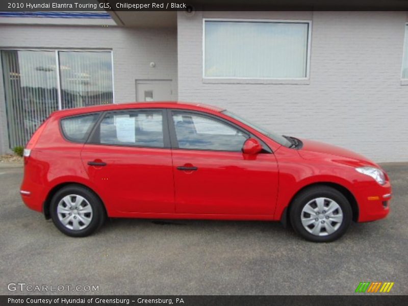 Chilipepper Red / Black 2010 Hyundai Elantra Touring GLS