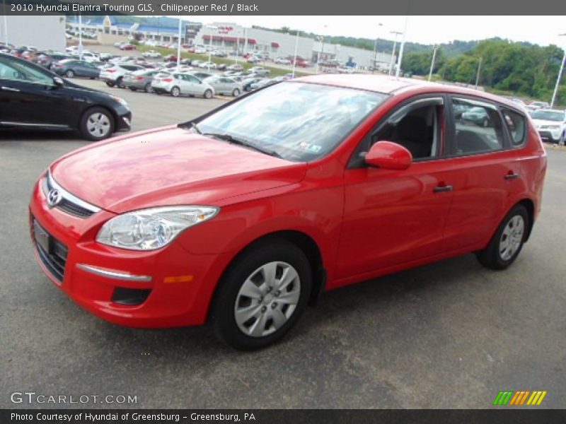 Chilipepper Red / Black 2010 Hyundai Elantra Touring GLS