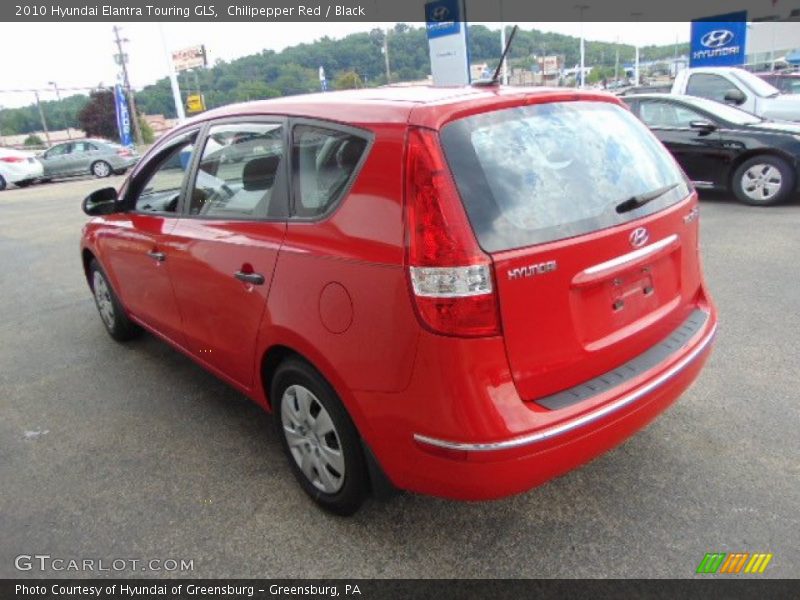 Chilipepper Red / Black 2010 Hyundai Elantra Touring GLS