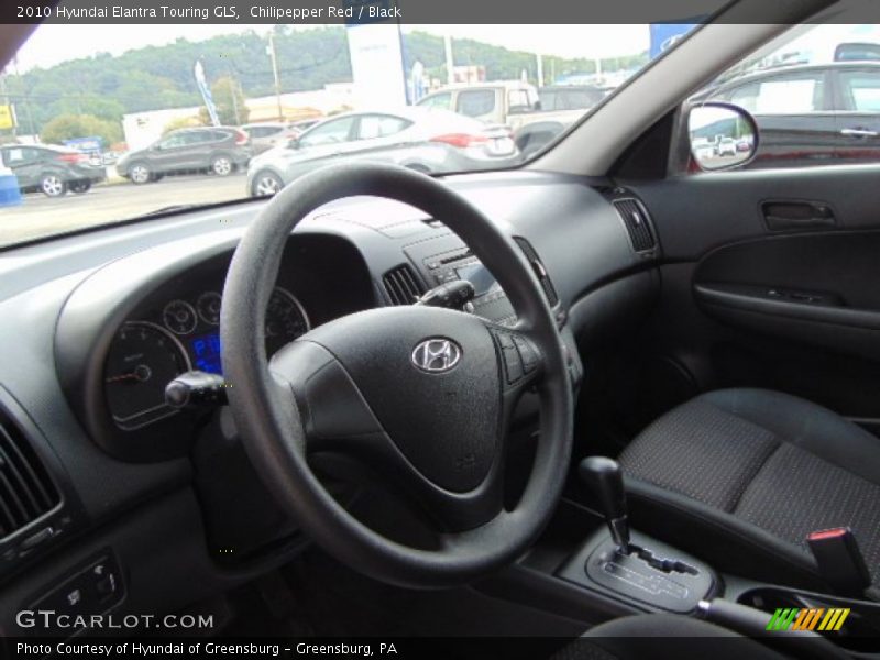 Chilipepper Red / Black 2010 Hyundai Elantra Touring GLS