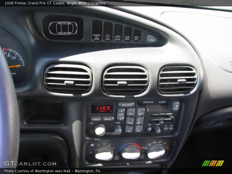 Bright White / Graphite 1998 Pontiac Grand Prix GT Coupe